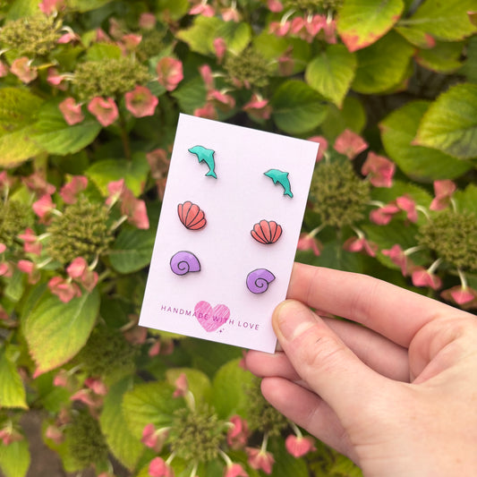 Beach Stud Earrings