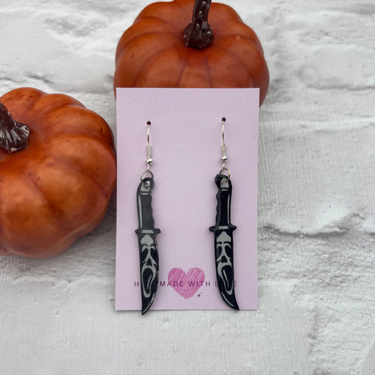 Horror Movie Knife Earrings