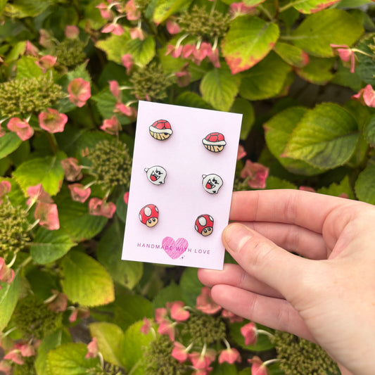 Super Mario Bros Stud Earrings
