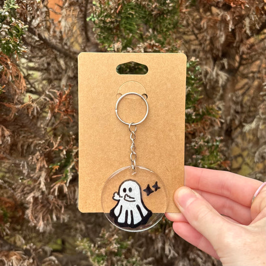 Middle Finger Ghost Keyring