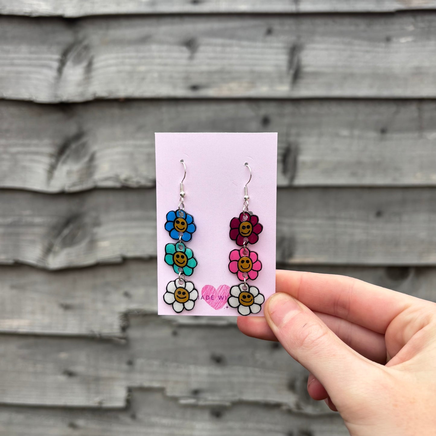 Smiley Flower Earrings