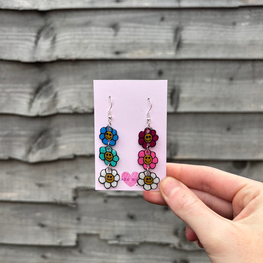 Smiley Flower Earrings
