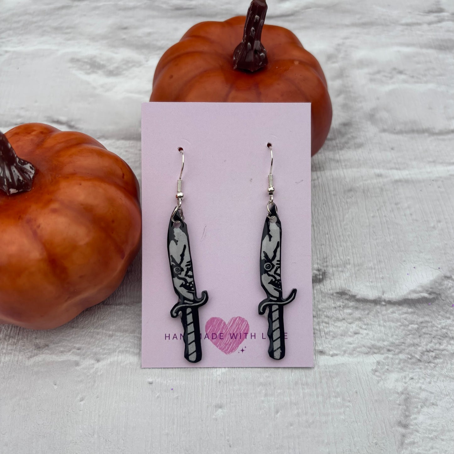 Horror Movie Knife Earrings