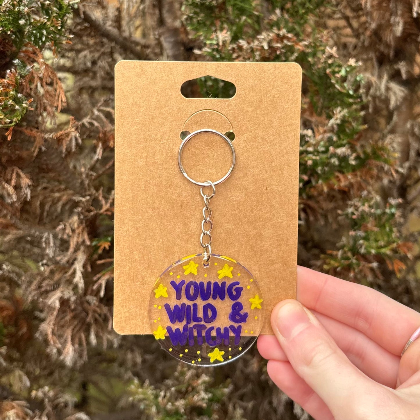 Young, Wild & Witchy Keyring