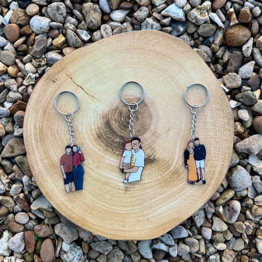 Custom Portrait Keyring