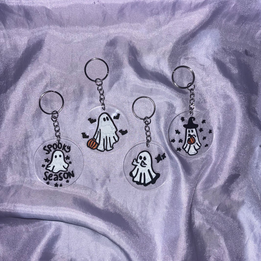 Spooky Ghost Keyrings