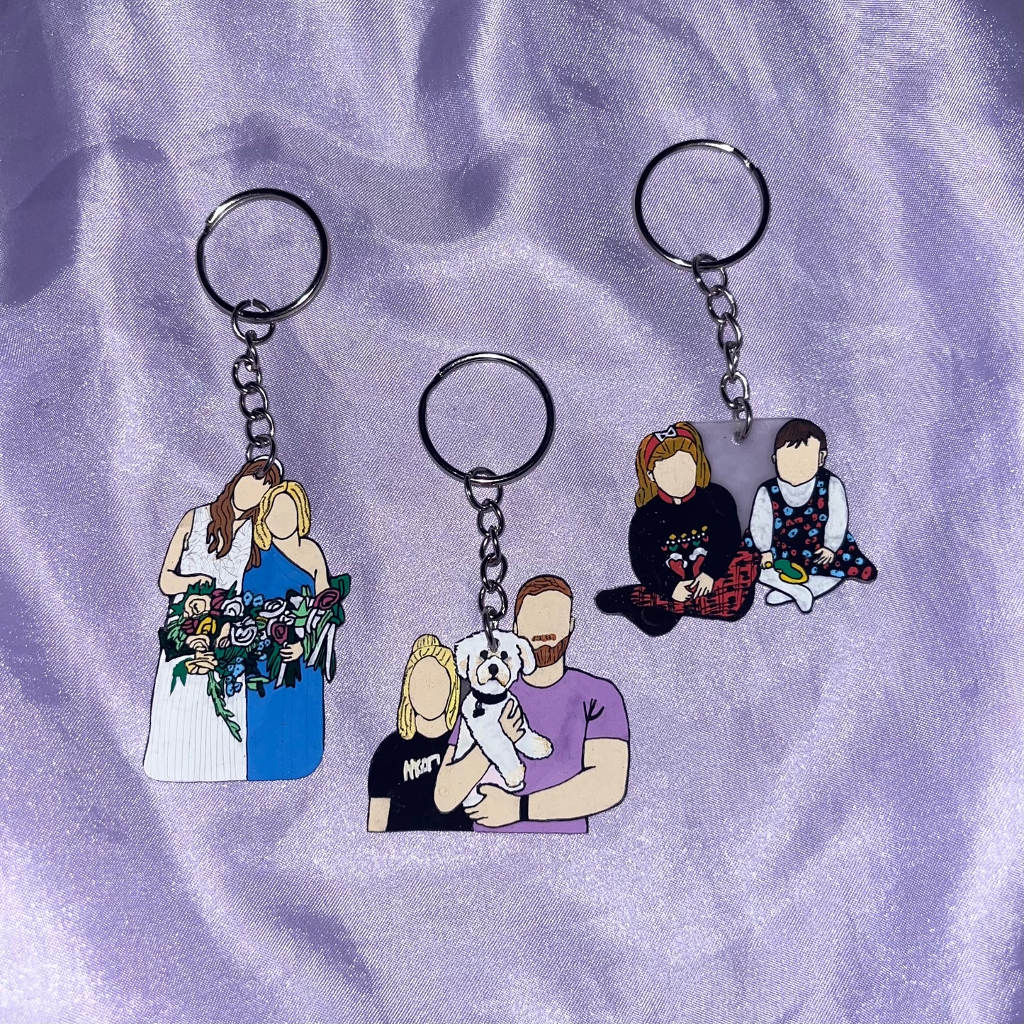 Custom Portrait Keyring