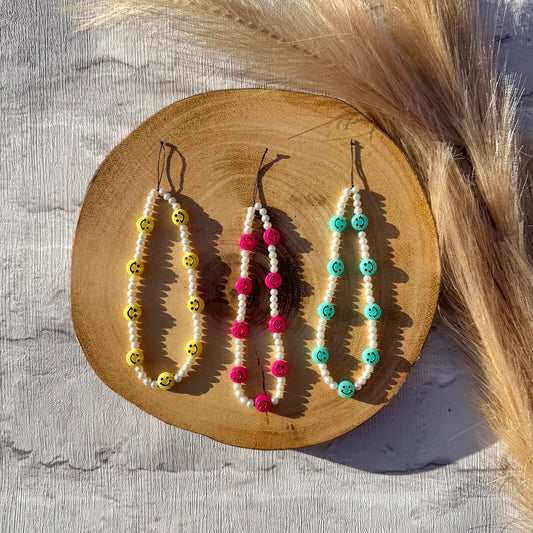 Smiley Face Phone Charm