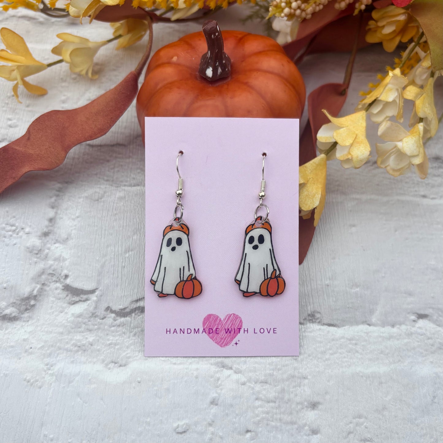 Fall Ghost Earrings