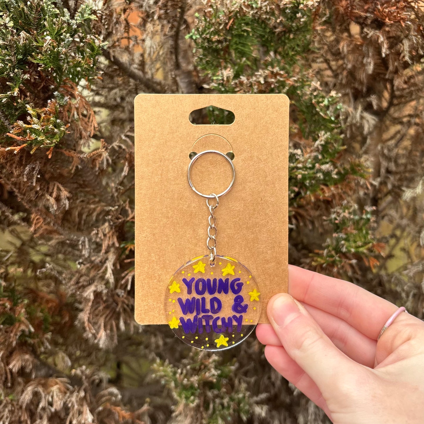 Young, Wild & Witchy Keyring