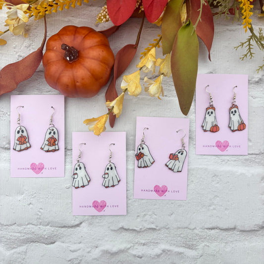 Fall Ghost Earrings