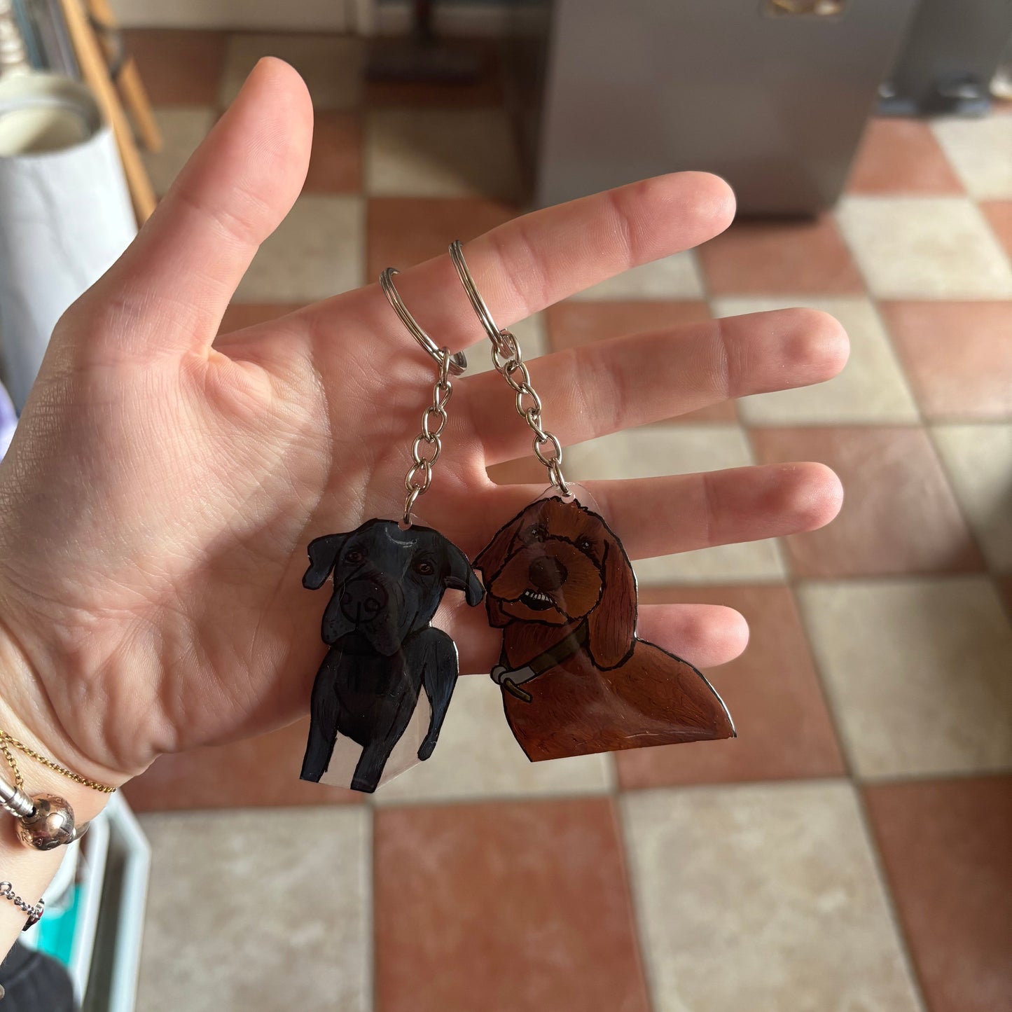 Dog Portrait Keyring