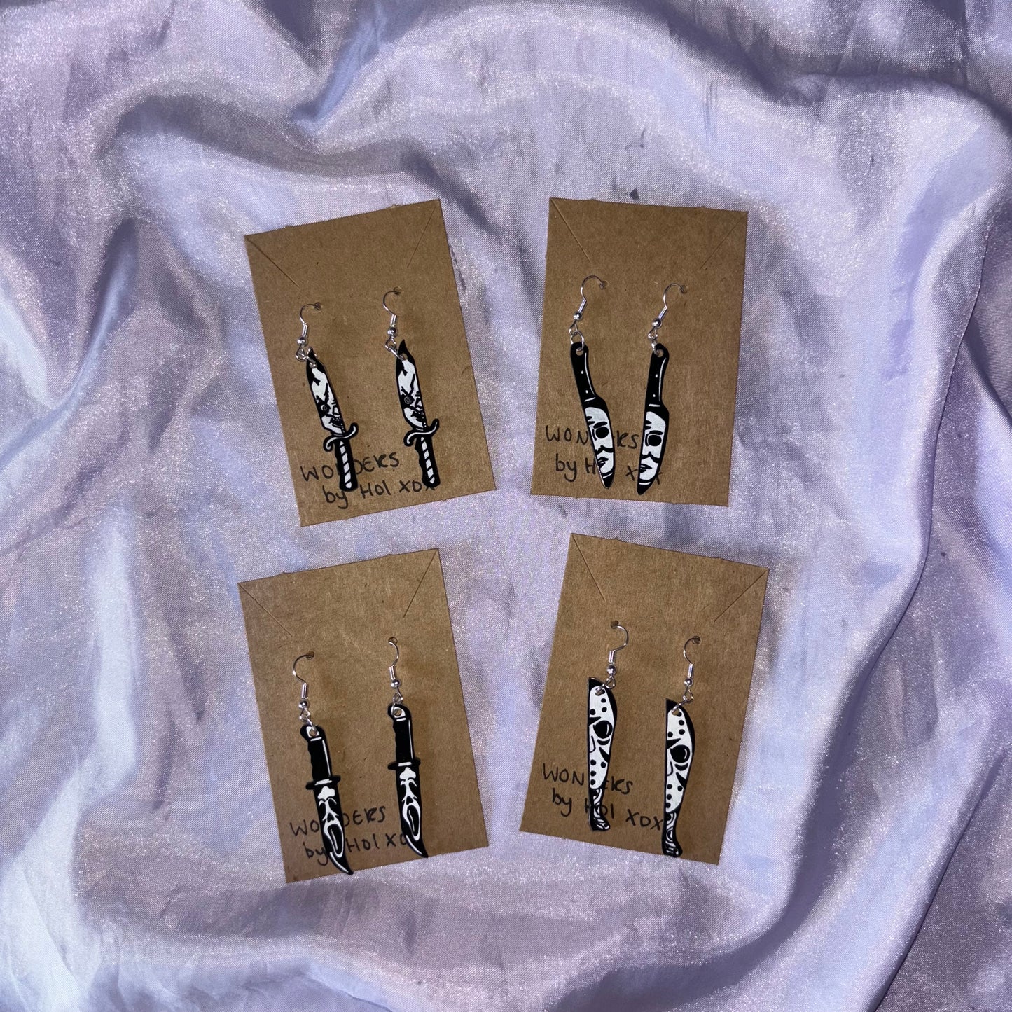 Horror Movie Knife Earrings