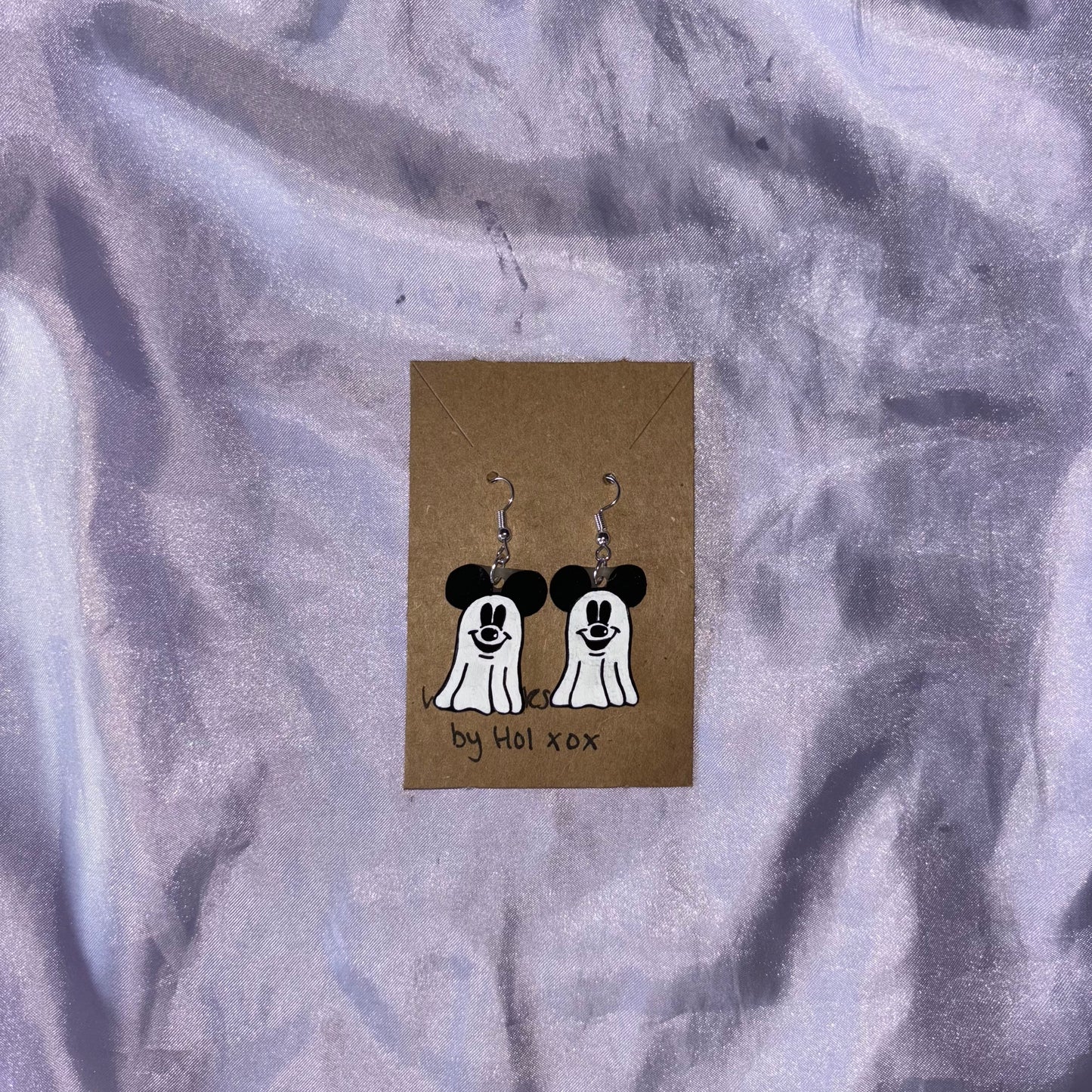 Ghost Mickey&Minnie Earrings