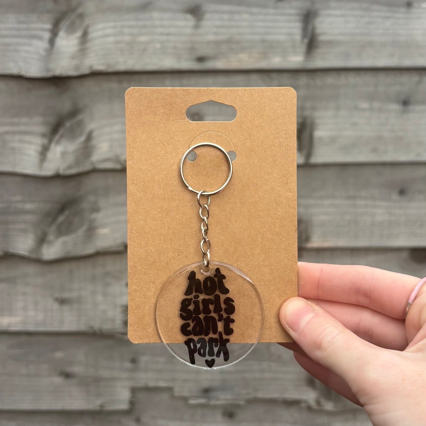 Hot Girls Can’t Park Keyring