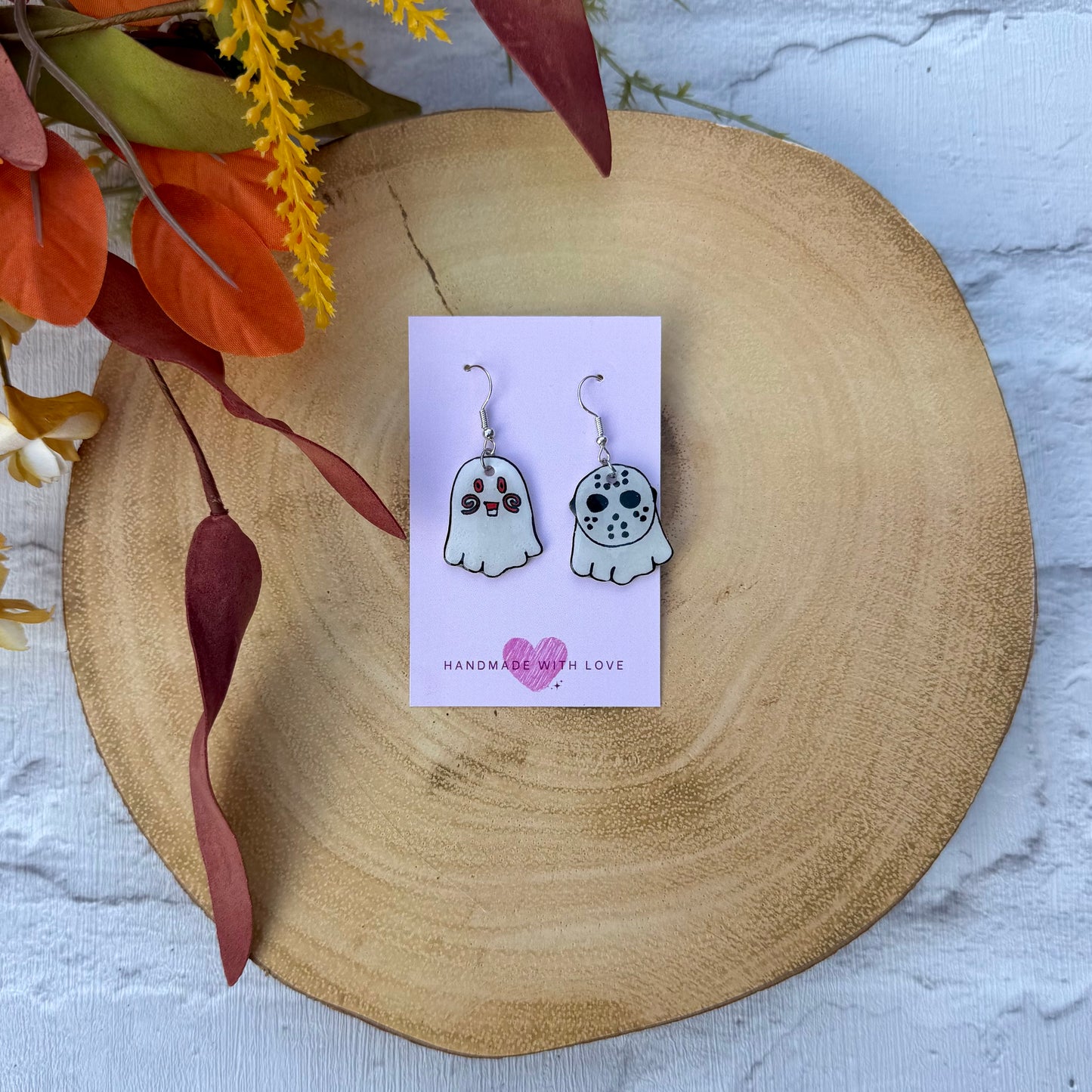 Ghost Horror Character Earrings