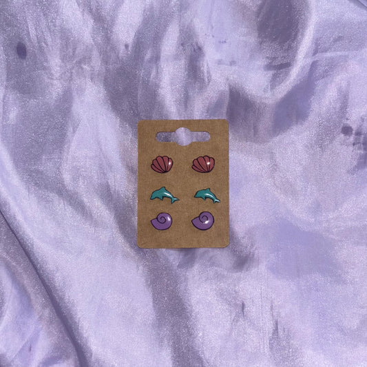 Beach Stud Earrings