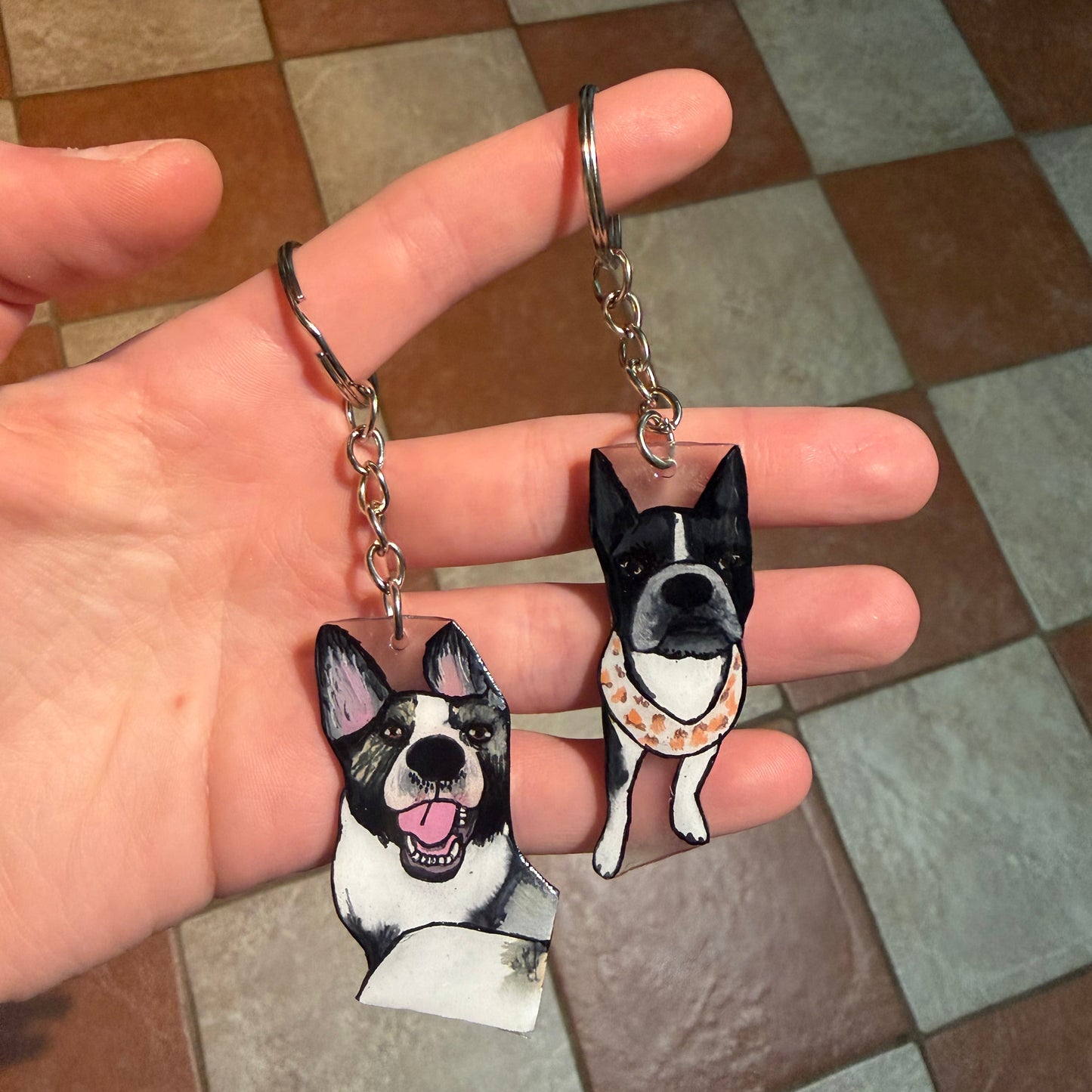 Dog Portrait Keyring