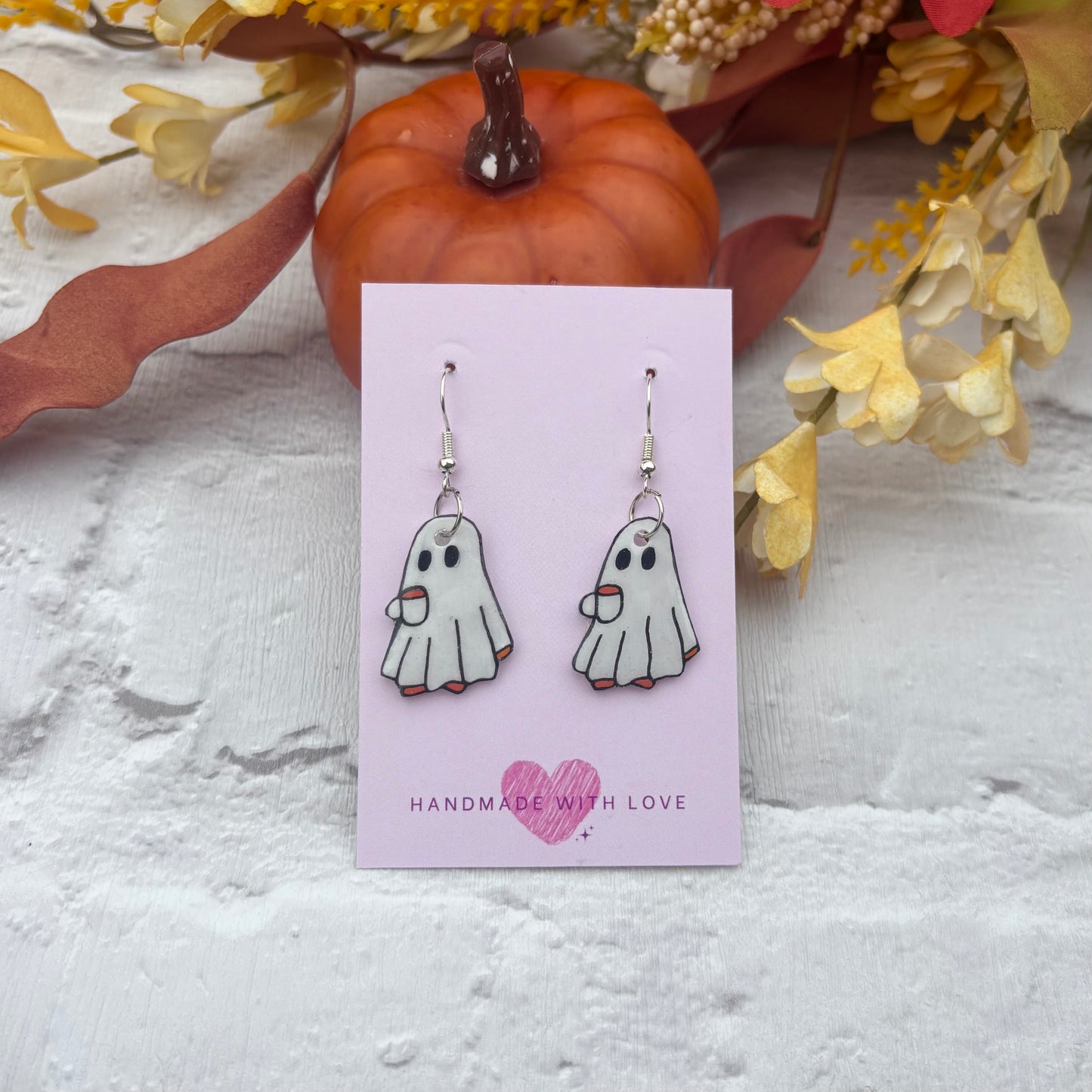Fall Ghost Earrings