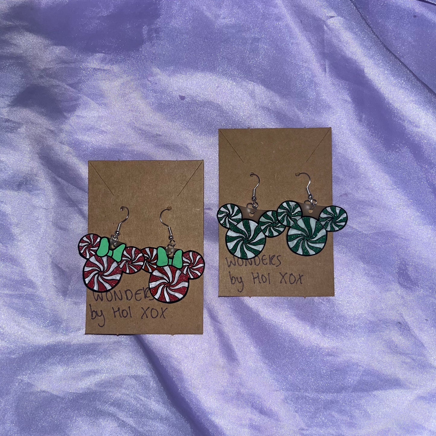 Mickey&Minnie Christmas Earrings