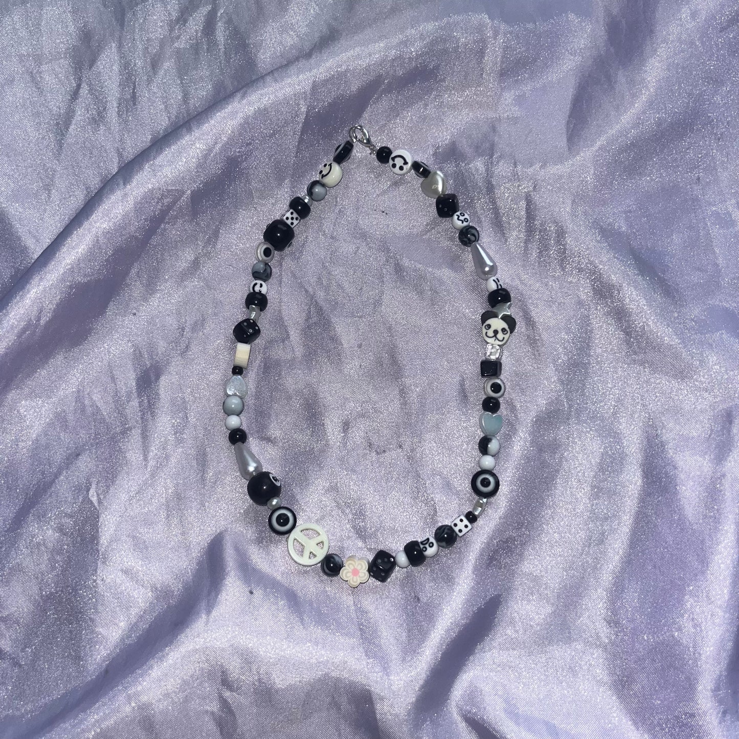 Black&White Beaded Necklace