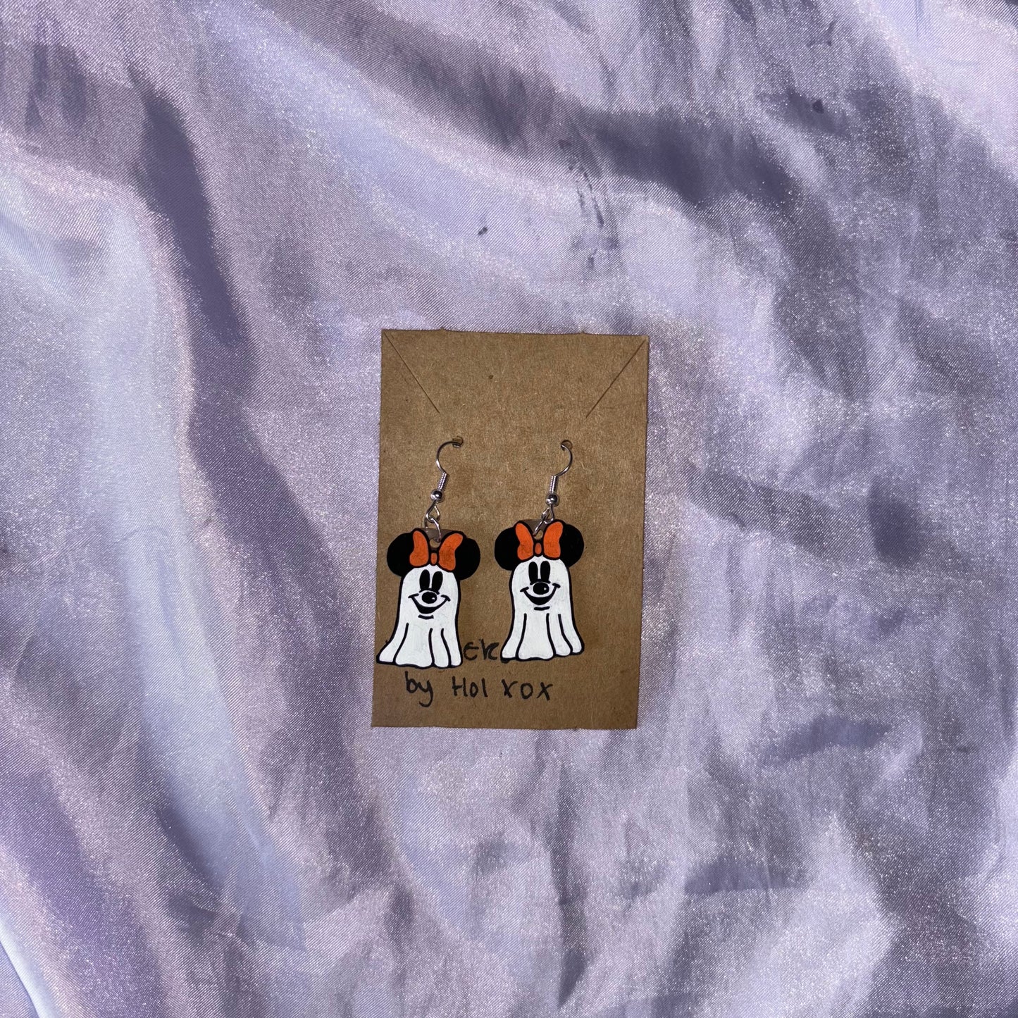 Ghost Mickey&Minnie Earrings