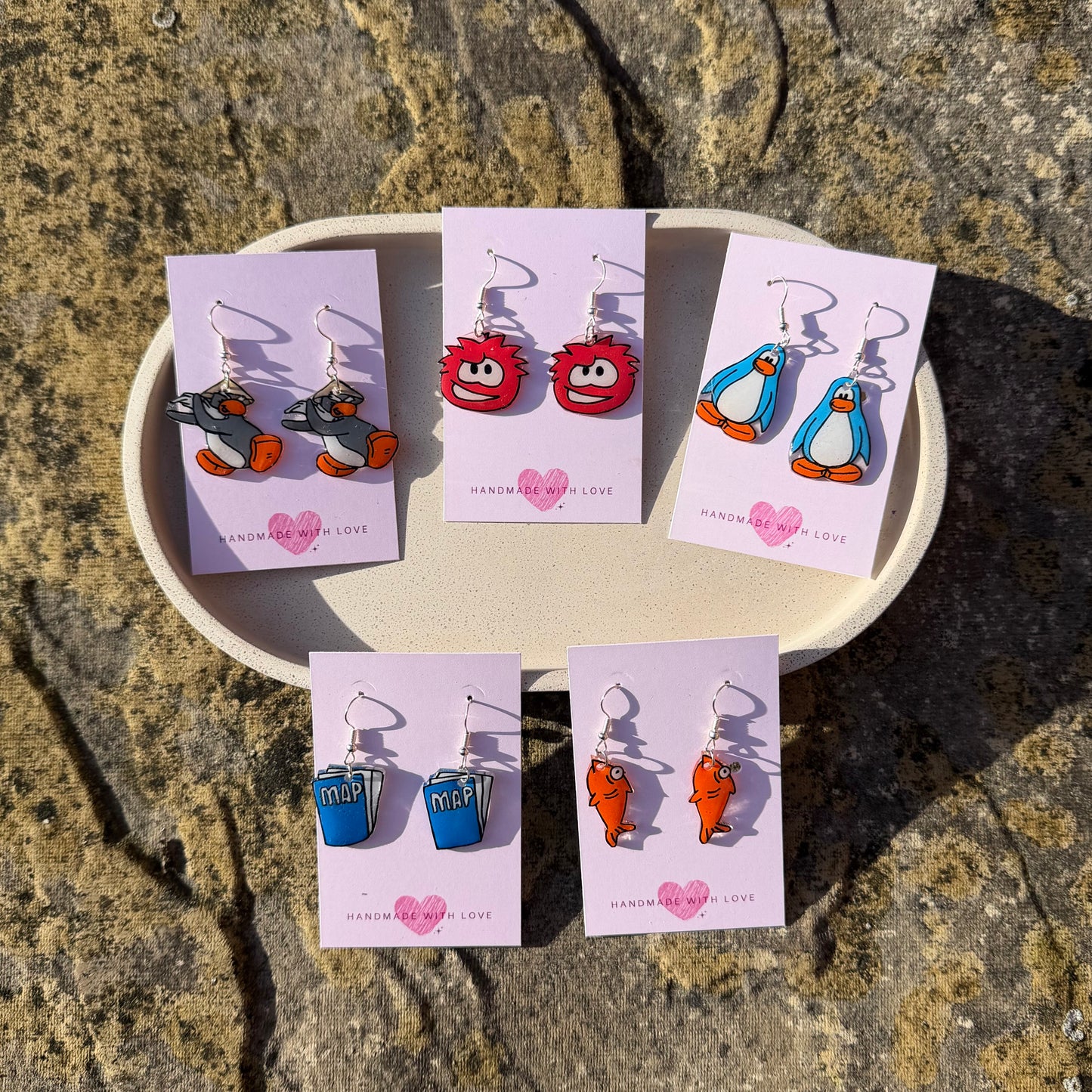 Club Penguin Earrings