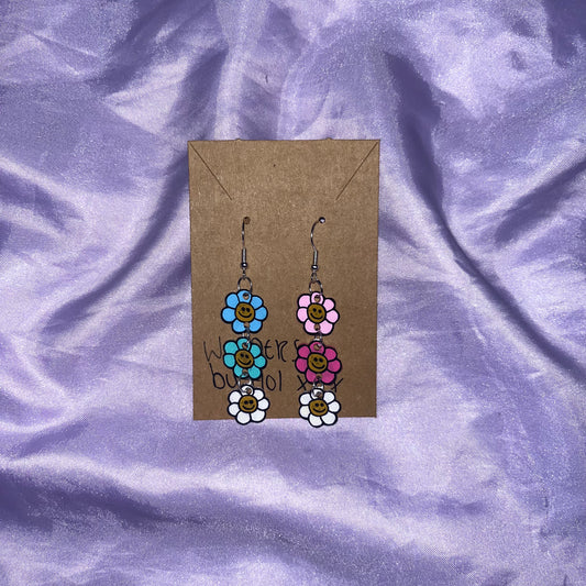 Smiley Flower Earrings