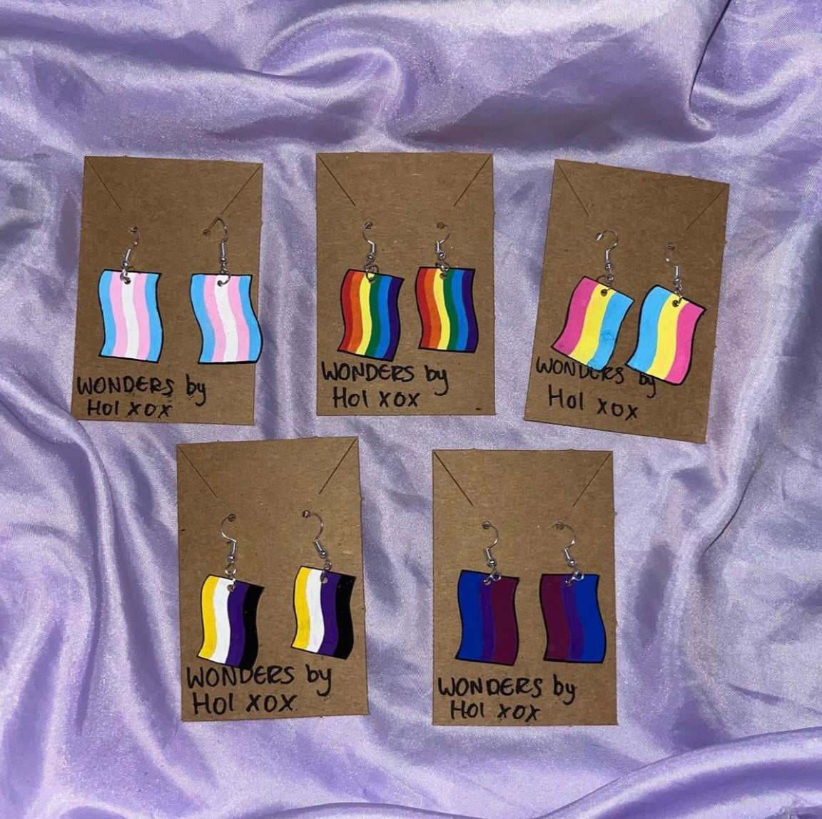 LGBTQ+ Flag Earrings