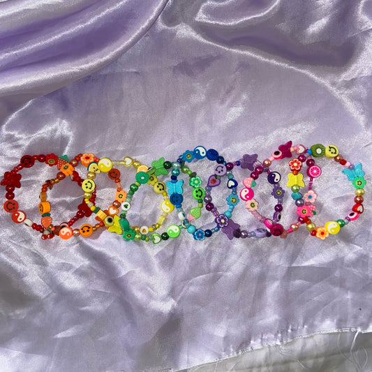 Rainbow Beaded Bracelets