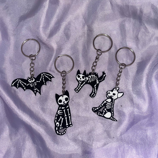 Animal Skeleton Keyrings