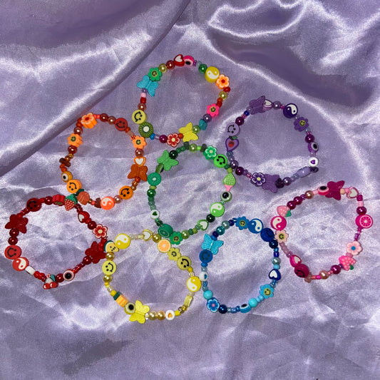 Rainbow Beaded Bracelets