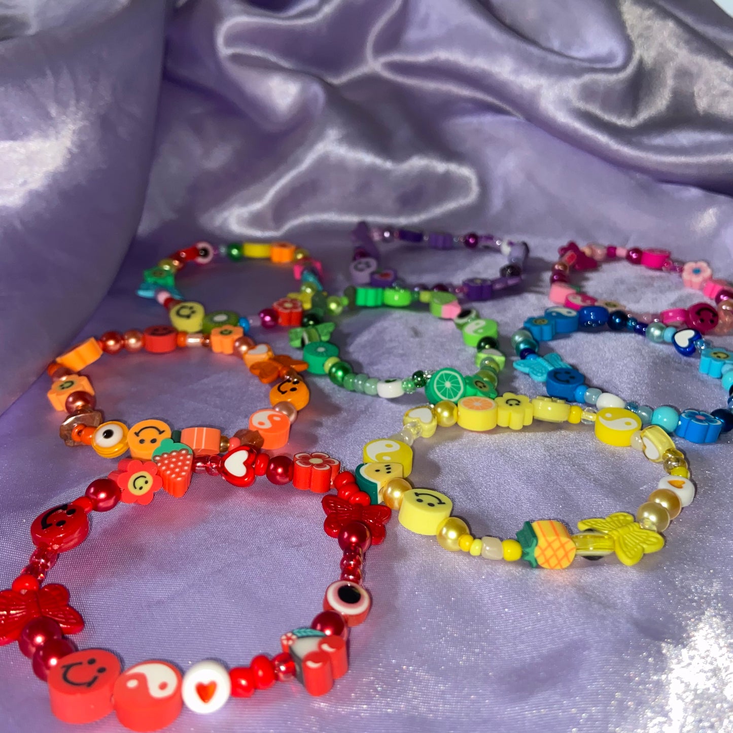 Rainbow Beaded Bracelets